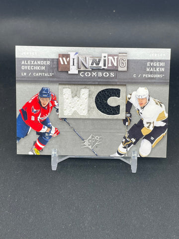 2009 UPPER DECK SPX - WINNING COMBOS - A. OVECHKIN / E. MALKIN - #WC-OM - DUAL RELIC
