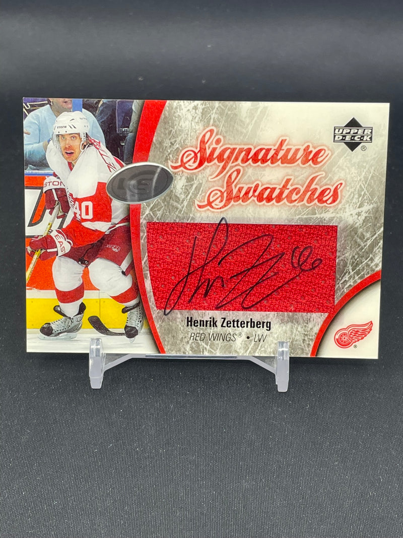 2005 UPPER DECK ICE - SIGNATURE SWATCHES - H. ZETTERBERG -