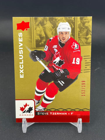 2017 UPPER DECK TEAM CANADA JUNIORS - EXCLUSIVES - S. YZERMAN - #96 - #'D/199