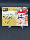 2012 UPPER DECK SP AUTHENTIC - SIGN OF THE TIMES - J. ALLEN -