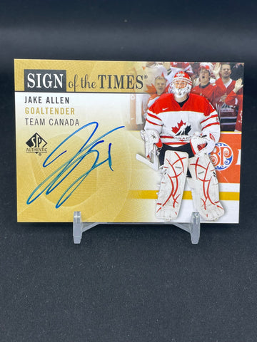 2012 UPPER DECK SP AUTHENTIC - SIGN OF THE TIMES - J. ALLEN - #SOT-JA - AUTOGRAPH