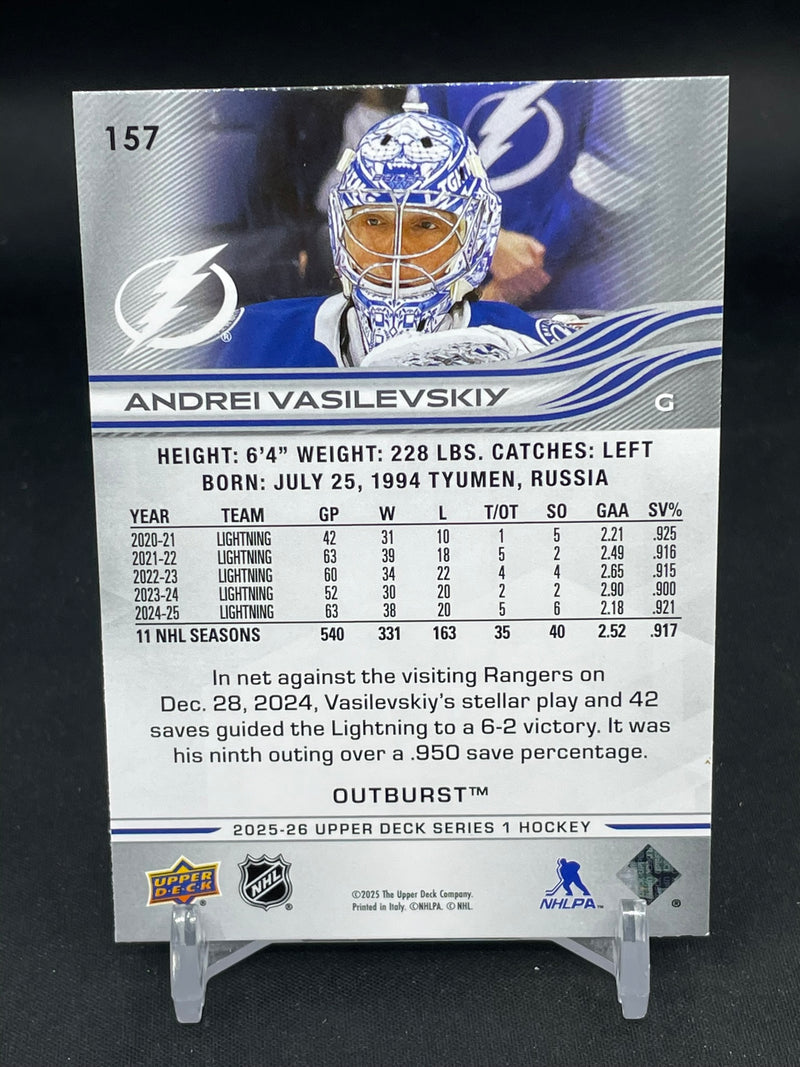 2025 UPPER DECK SERIES ONE - OUTBURST - SINGLES - SELECT YOUR PLAYER