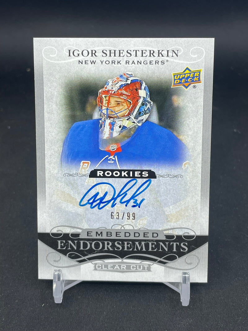 2019 UPPER DECK CLEAR CUT - EMBEDDED ENDORSEMENTS - I. SHESTERKIN - #EE-IS - #'D/99 - AUTOGRAPH - RC