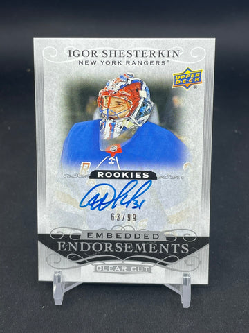 2019 UPPER DECK CLEAR CUT - EMBEDDED ENDORSEMENTS - I. SHESTERKIN - #EE-IS - #'D/99 - AUTOGRAPH - RC