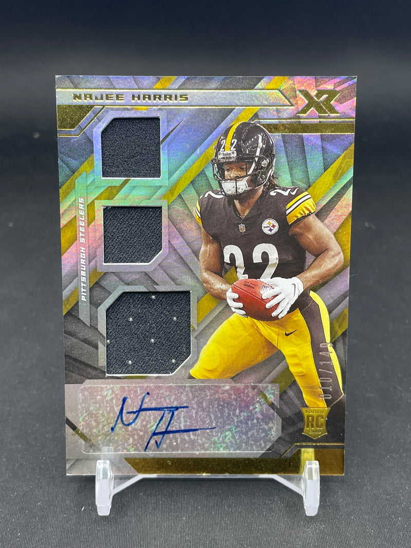 2021 PANINI XR - N. HARRIS - #211 - #'D/149 - TRIPLE RELIC - AUTOGRAPH - RC