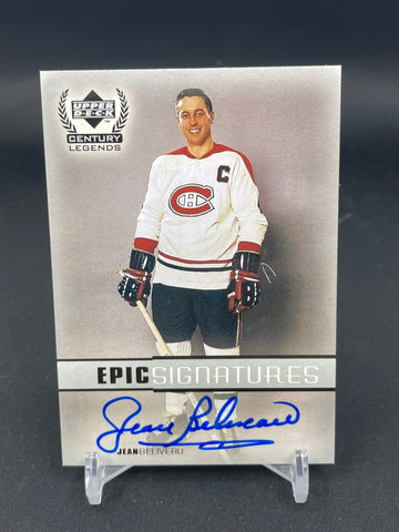 1999 UPPER DECK CENTURY LEGENDS - EPIC SIGNATURES - J. BELIVEAU - #JEB - AUTOGRAPH