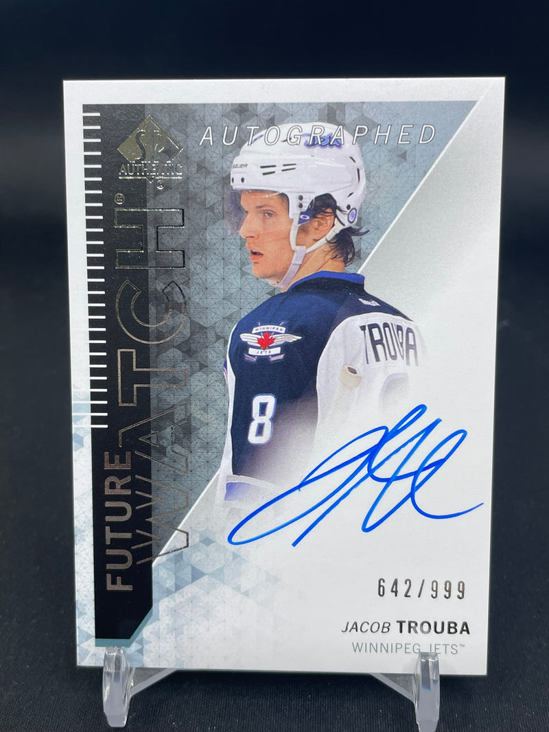 2013 UPPER DECK SP AUTHENTIC - FUTURE WATCH - J. TROUBA - #313 - #'D/999 - AUTOGRAPH - RC