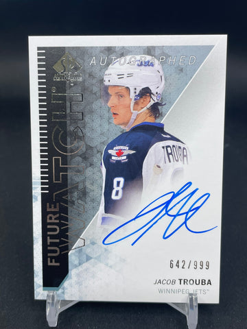 2013 UPPER DECK SP AUTHENTIC - FUTURE WATCH - J. TROUBA - #313 - #'D/999 - AUTOGRAPH - RC
