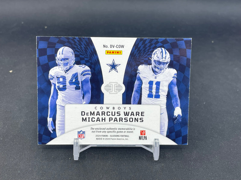 2024 PANINI ILLUSIONS - DEJA VU - D. WARE / M. PARSONS - #DV-COW - #'D/50 - DUAL RELIC