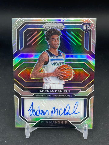 2020 PANINI PRIZM - SILVER PRIZM - PENMANSHIP - J. MCDANIELS - #RP-JMD - AUTOGRAPH - RC