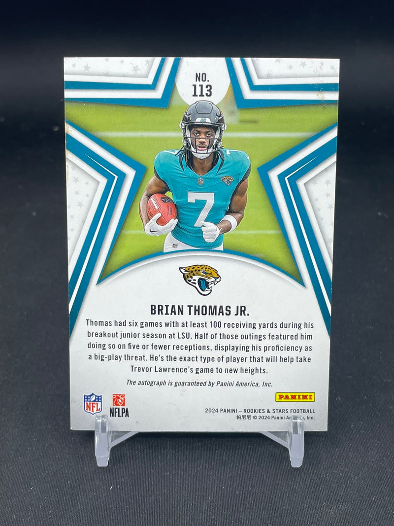 2024 PANINI ROOKIES & STARS - B. THOMAS JR. - #113 - #'D/299 - AUTOGRAPH - RC