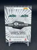 2024 PANINI ILLUSIONS - ROOKIE REFLECTIONS - J. TRAVIS / B. ALLEN - #RRA-NYJ2 - #'D/199 - DUAL RELIC - DUAL AUTOGRAPH - RC