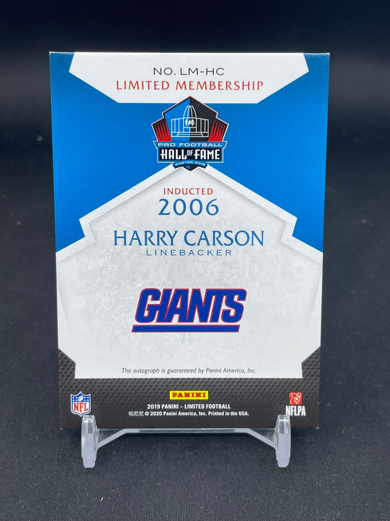 2019 PANINI ILLUSIONS - LIMITED MEMBERSHIP - H. CARSON - #LM-HC - #'D/25 - AUTOGRAPH