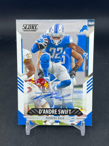 2021 PANINI SCORE - D. SWIFT - #133 - AUTOGRAPH