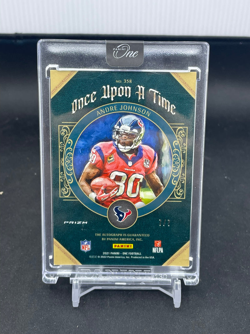 2021 PANINI ONE - RED - ONCE UPON A TIME - A. JOHNSON - #358 - #'D/7 - AUTOGRAPH