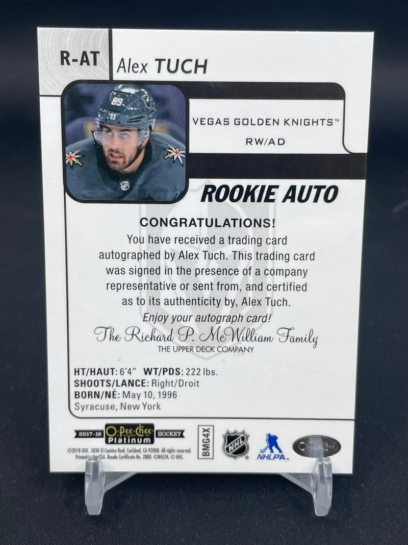 2017 UPPER DECK O-PEE-CHEE PLATINUM - ROOKIE AUTO - A. TUCH -