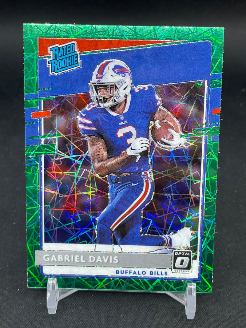 2020 PANINI DONRUSS OPTIC - GREEN VELOCITY - RATED ROOKIE - G. DAVIS -