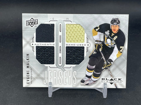 2009 UPPER DECK BLACK DIAMOND - QUAD JERSEYS - E. MALKIN - #QJ-EM - QUAD RELIC