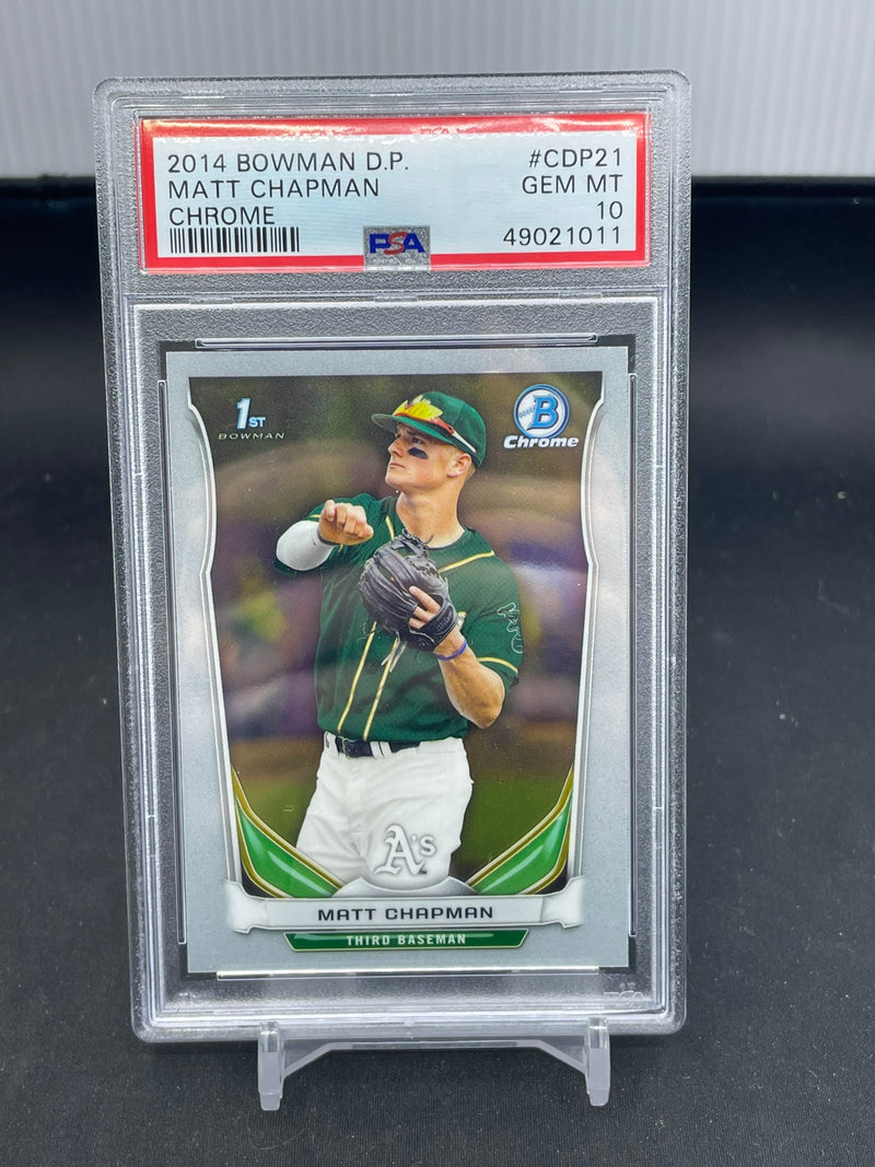 2014 TOPPS BOWMAN DRAFT PICKS - CHROME - 1ST BOWMAN - M. CHAPMAN -