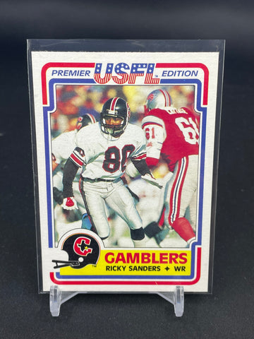 1984 TOPPS USFL - R. SANDERS - #38 - RC