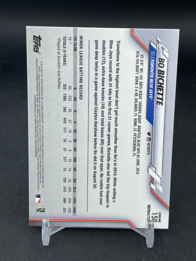 2020 TOPPS CHROME - SEPIA REFRACTOR - B. BICHETTE -