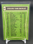 1978 TOPPS - STEELERS TEAM CHECKLIST -