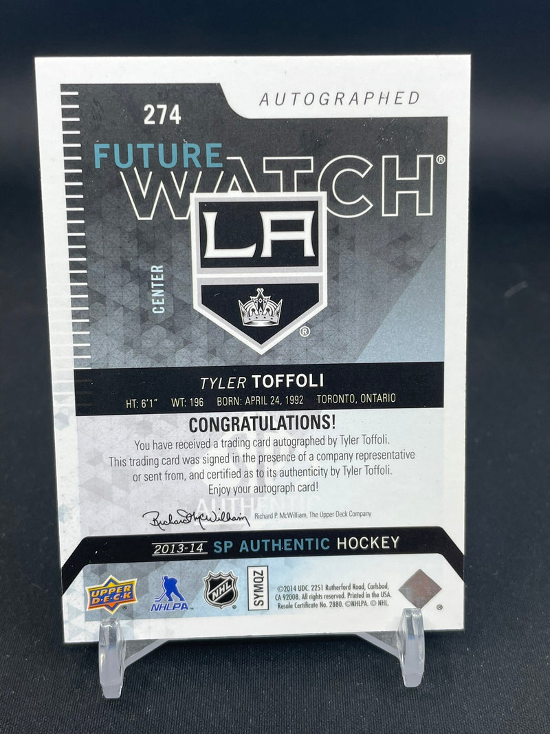 2013 UPPER DECK SP AUTHENTIC - FUTURE WATCH AUTO - T. TOFFOLI - #274 - #'D/999 - AUTOGRAPH - RC