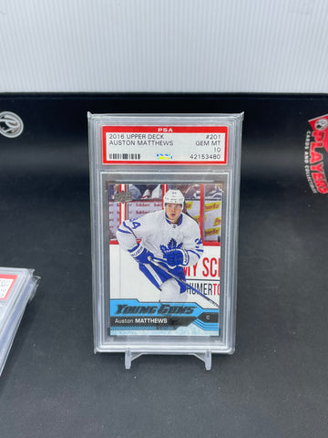 2016 UPPER DECK SERIES ONE - YOUNG GUNS - A. MATTHEWS - #201 - PSA 10 - RC