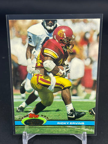 1991 TOPPS STADIUM CLUB - R. ERVINS - #353 - RC