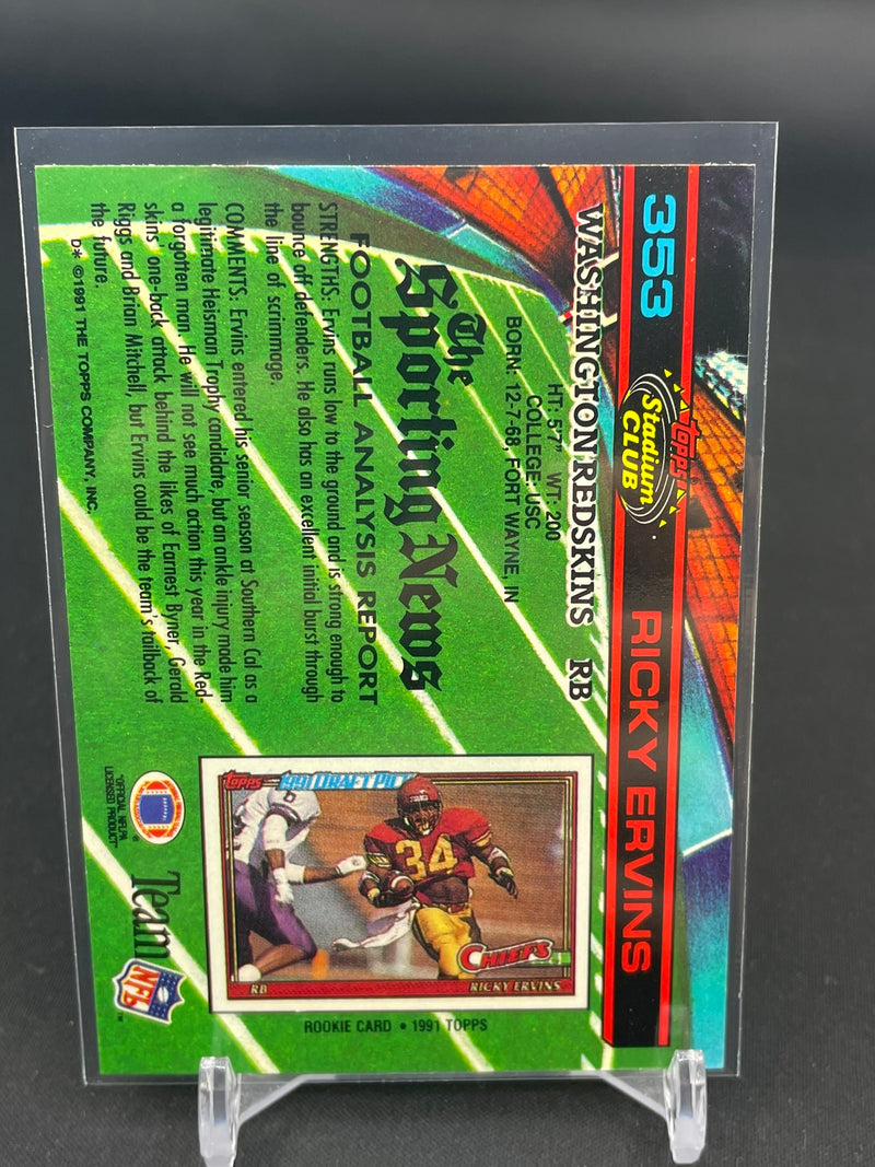 1991 TOPPS STADIUM CLUB - R. ERVINS -