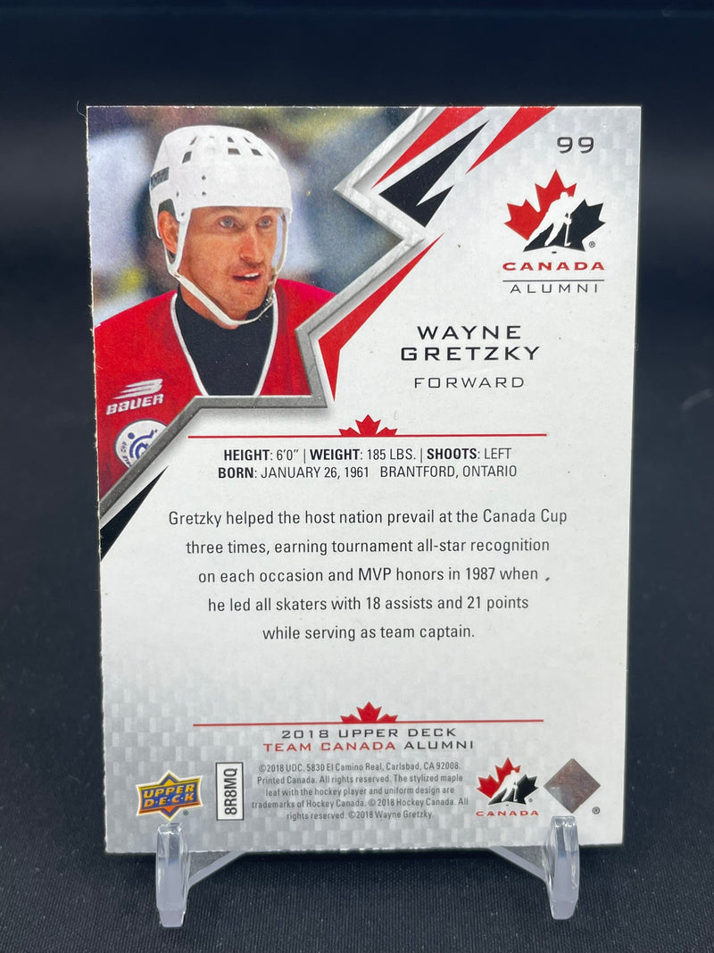 2018 UPPER DECK TEAM CANADA - ALUMNI - W. GRETZKY -