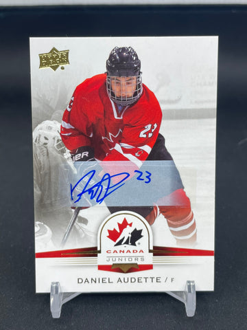 2014 UPPER DECK TEAM CANADA - D. AUDETTE - #22 - AUTOGRAPH