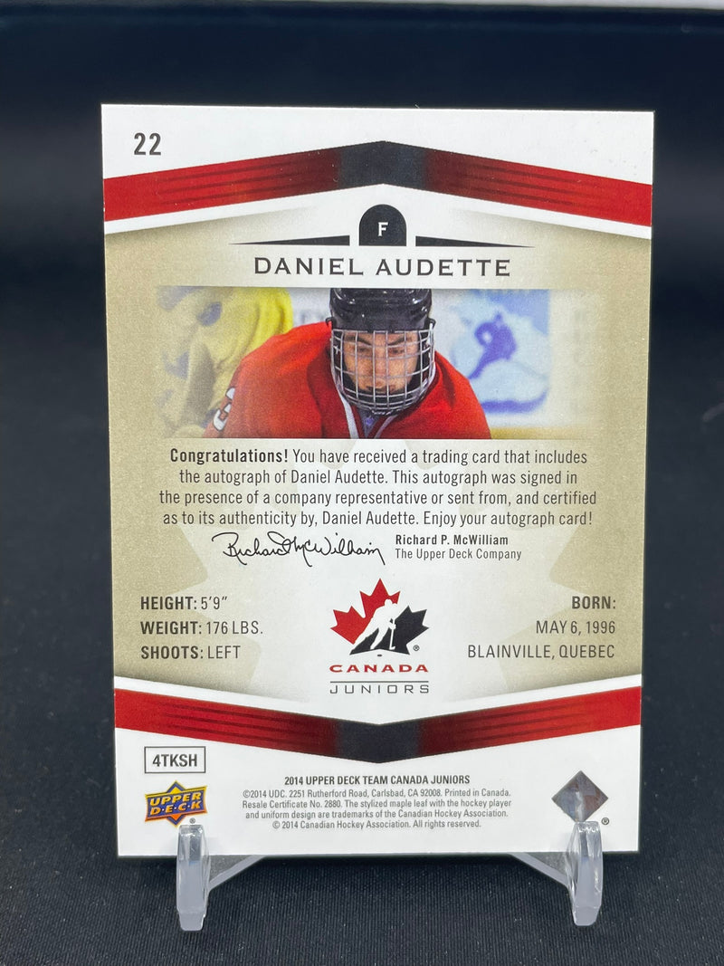 2014 UPPER DECK TEAM CANADA - D. AUDETTE -