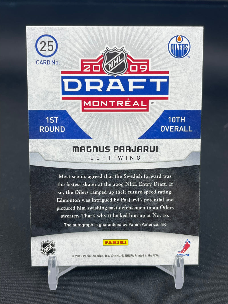 2011 PANINI TITANIUM - DRAFT DAY AUTOGRAPHS - M. PAAJARVI - #25 - #'D/25 - AUTOGRAPH - RC