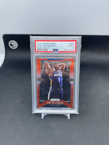 2019 PANINI PRIZM - RUBY WAVE - Z. WILLIAMSON - #248 - PSA 9 - RC