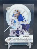2012 UPPER DECK ICE - PREMIERES - J. ALLEN - #42 - #'D/499 - RC