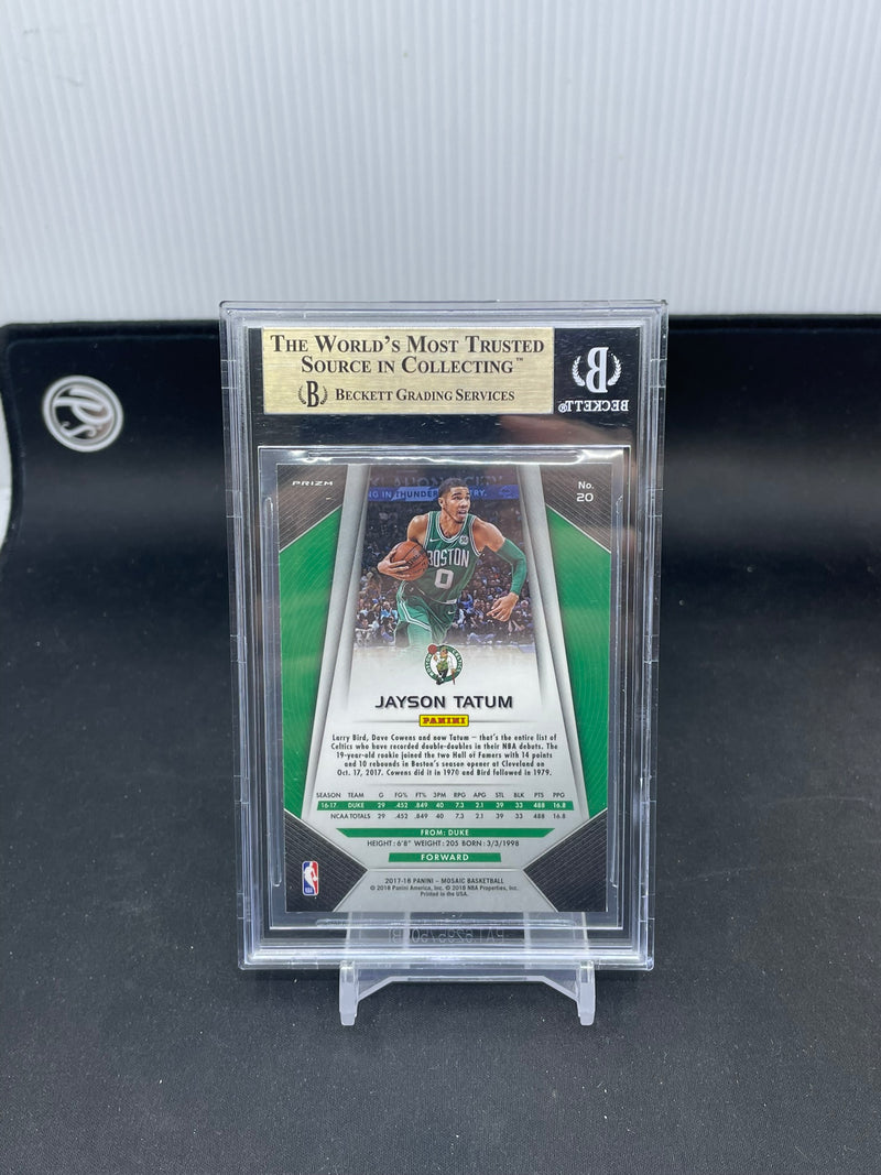 2017 PANINI MOSAIC - GREEN PRIZM MOSAIC - J. TATUM -