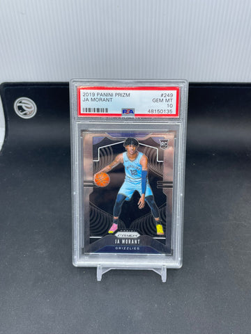 2019 PANINI PRIZM - J. MORANT - #249 - PSA 10 - RC