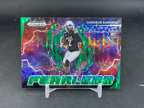 2025 PANINI PRIZM DRAFT PICKS - GREEN PULSAR - FEARLESS - S. SANDERS - #F-SSS - #'D/49 - RC