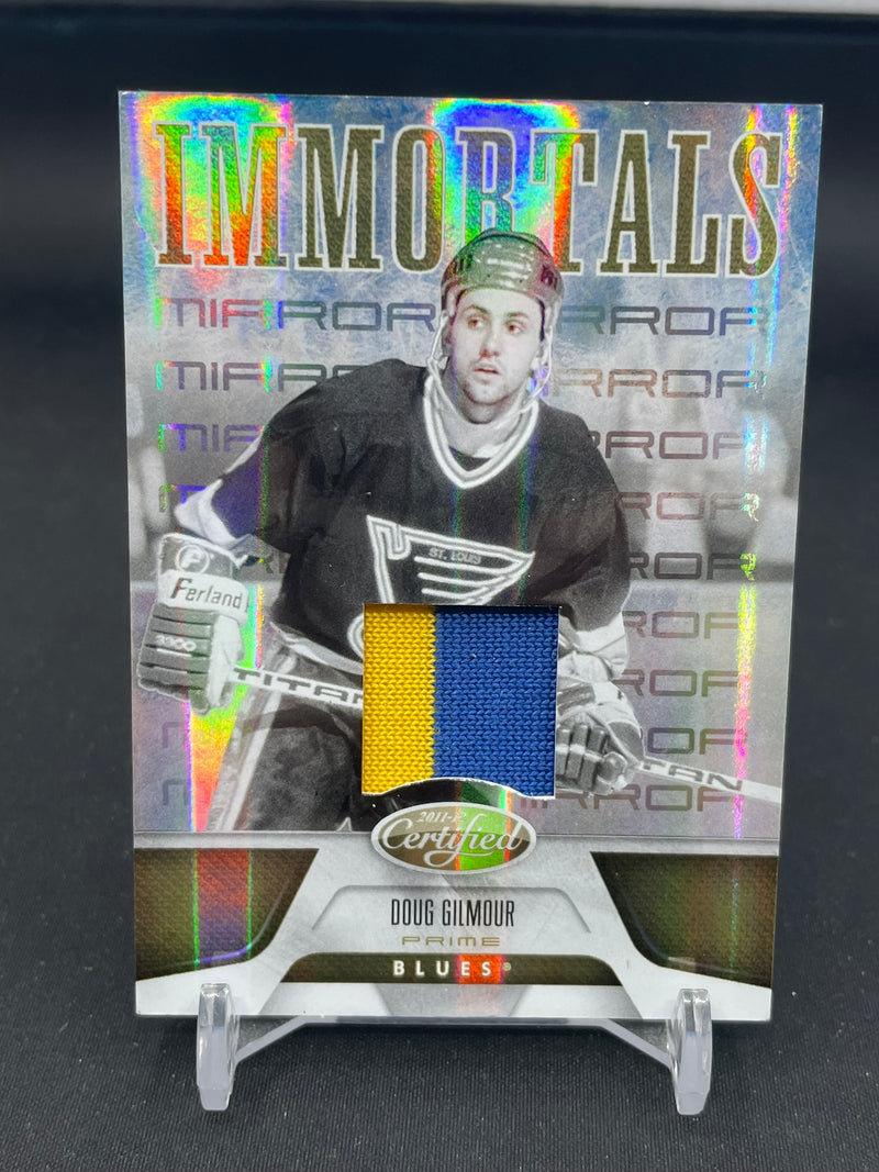 2011 PANINI CERTIFIED - GOLD MIRROR - IMMORTALS - D. GILMOUR - #168 - #'D/25 - RELIC