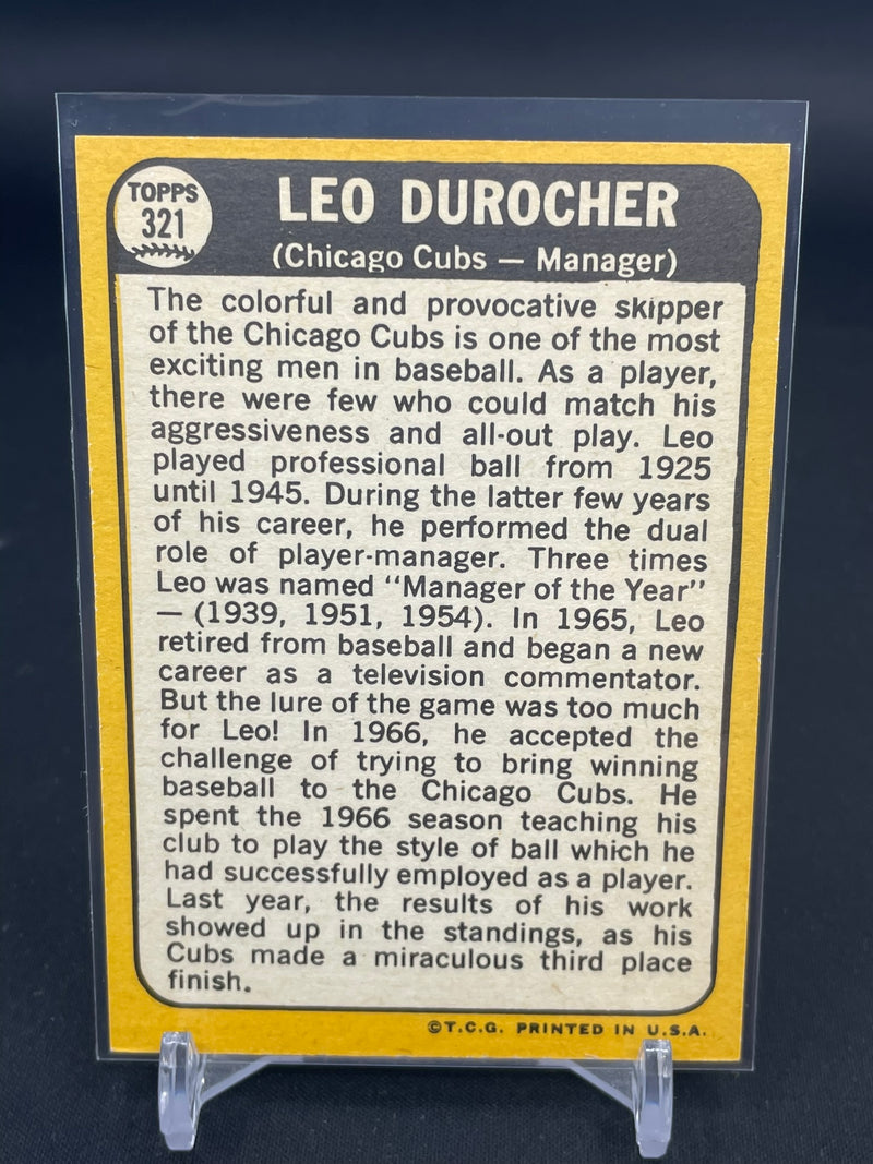 1968 TOPPS - L. DUROCHER -