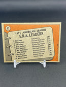 1972 TOPPS - A.L. E.R.A. LEADERS - V. BLUE / W. WOOD / J. PALMER -