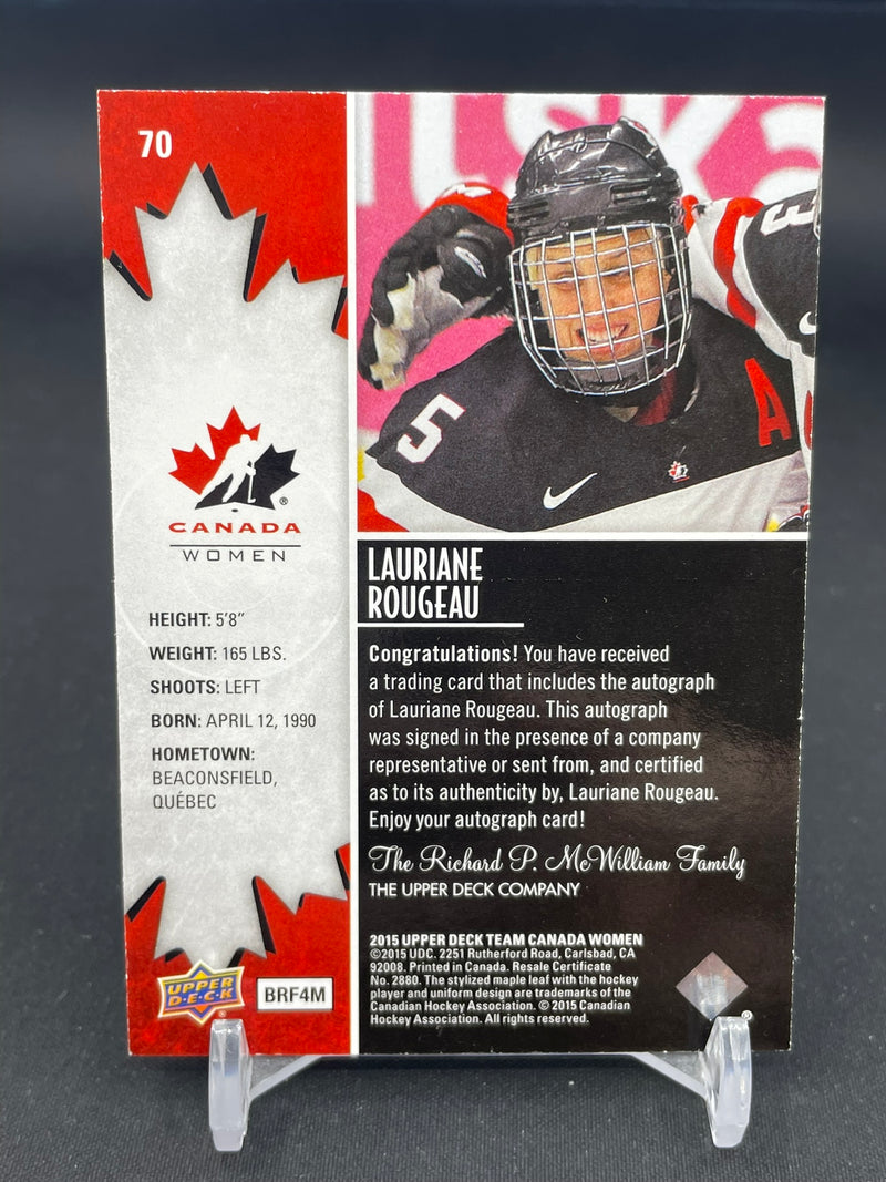2015 UPPER DECK TEAM CANADA - L. ROUGEAU -