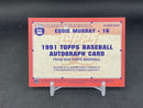 2026 TOPPS SERIES ONE - BLACK AUTO - E. MURRAY - #91A-EMU - #'D/10 - AUTOGRAPH