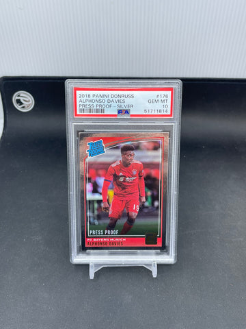 2018 PANINI DONRUSS - PRESS PROOF SILVER - RATED ROOKIE - A. DAVIES - #176 - PSA 10 - RC