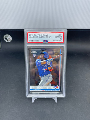 2019 TOPPS CHROME - V. GUERRERO JR. - #201 - PSA 10 - RC