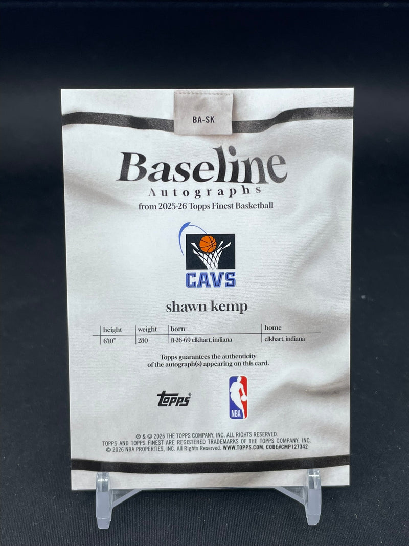 2025 TOPPS FINEST - BASELINE AUTOGRAPHS - S. KEMP -