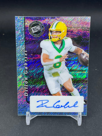 2024 LEAF PRO SET - BLUE SHIMMER - PRESS PASS - D. GABRIEL / C. WARD - #MM-15 - #'D/10 - DUAL AUTOGRAPH