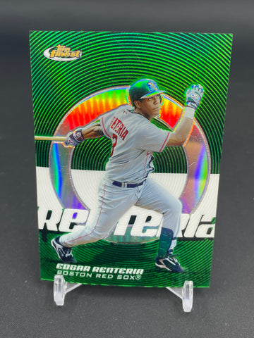 2005 TOPPS FINEST - GREEN REFRACTOR - E. RENTERIA - #68 - #'D/199