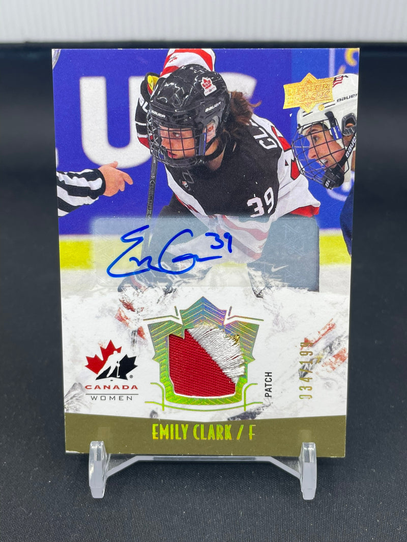 2015 UPPER DECK TEAM CANADA - E. CLARK - #159 - #'D/199 - RELIC - AUTOGRAPH